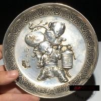 ราคา โบราณเบ็ดเตล็ดคอลเลกชันแผ่นเงินราชวงศ์ชิงเฉียนหลงพระราชพรดาวไฮไลท์แผ่นเงินหลายวัตถุเก่าเครื่องประดับ1.8.2 (51554322985)