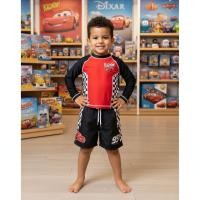 ราคา [Disney X PIXAR] Cars Lightning McQueen Kids Rashguard ชุดว่ายน้ํา Set (55400807441)