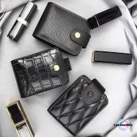 ราคา LontimeMio] Mini Portable Lipsti Bag With Mirror Minimalism Cosmetic Bag With Button Crocodile Embossed Womens Makeup Storage Case ใหม่ (41528550961)