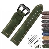 ราคา สายนาฬิกาข้อมือหนังแท้ สําหรับ Panerai PAM111 441 20 มม. 22 มม. 24 มม. 26 มม. (24983164899)