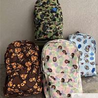 ราคา กระเป๋าเป้สะพายหลังน่ารัก ลายการ์ตูนลิงและสัตว์ สไตล์นักเรียน (27039807336)