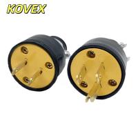 ราคา KOVEX ปลั๊กไฟ ปลั๊กยาง ปลั๊กเสียบ ตัวผู้ พร้อมแคล้มรัด ทองเหลืองแท้ มีแบบ 2 ขา และ 3 ขา (46850804225)