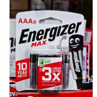 ราคา Energizer Max E92 ถ่านอัลคาไลน์ - AAA / LR03 1.5V (แพ็ค8ก้อน) เอ็นเนอร์ไจเซอร์แม็กซ์ EXP.12-2034 (44216857067)