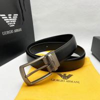 ราคา ARMANI 2024 ธุรกิจสบายๆหนังแท้เข็มขัดผู้ชายอาร์มานี่แบรนด์หรูออกแบบเข็มขัดผู้หญิงคุณภาพสูงโลหะผสมขาหัวเข็มขัดเข็มขัดหนังวัวกว้าง3.4ซม ก05 (28481823713)