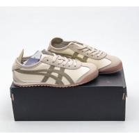 ราคา Asics Mexico Mid Runner Onitsuka Tiger รองเท้าวิ่งลำลองหนังหุ้มข้อต่ำ 1183B493 100 (26230783678)