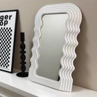 ราคา Wave Mirrorกระจก กระจกคลื่น กระจกตกแต่งห้อง สไตล์เกาหลี42cm*26cm (19647424686)