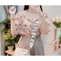 ราคา เสื้อคอจีนลายดอกลายดอกสวย อก40ยาว23 (13599948007)