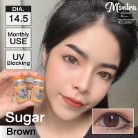 ราคา คอนแทคเลนส์[บิ๊กอาย] Sugar Brown / Gray (Montra) ☁️ มี อย.ไทย (29062609801)
