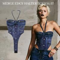 ราคา Merge Official - Merge Edgy Halter Bodysuit (พร้อมส่ง) (43126899113)