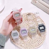 ราคา นาฬิกา casio นาฬิกา Sport งานแฟชั่นกรอบใส สีพาสเทล ฟรีผ้าเช็ด เซ็ทเวลา (12614066556)