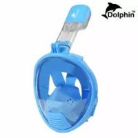 ราคา หน้ากากดำน้ำแบบเต็มหน้า สำหรับเด็ก 3-12 ขวบ หน้ากว้างหายใจสะดวก Easybreath รุ่น DP03N (XS) สีฟ้า (2356023492)