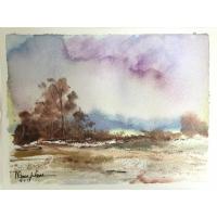ราคา ภาพวาดสีน้ำไม่รวมกรอบ ภาพทิวทัศน์ ขนาด 18 x 25 ซม. ww ของขวัญแทนใจให้คนพิเศษ ภาพวาด ของขวัญ ติดผนัง A015 (6379707733)