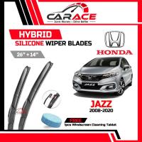 ราคา HONDA JAZZ 2008-2020 CARACE Premium Soft ใบปัดน้ําฝน 26"+14" Universal Wiper JAZZ ที่ปัดน้ําฝนซิลิโคนไฮบริดด้านหน้าด้านหลัง (50154678458)