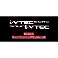 ราคา S749 2 ชิ้น HONDA I VTEC SOHC สติ๊กเกอร์รูปลอกไวนิลรถยนต์ (52603571692)