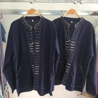 ราคา เสื้อพื้นเมืองแขนยาว ลายเดินเชือก สีกรม (2001721973)