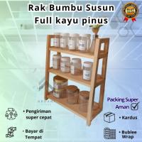 ราคา ชั้นวางเครื่องเทศในครัว 3 ชั้นทําจากไม้สนเต็ม || ชั้นไม้อเนกประสงค์ || ชั้นวางเครื่องสําอาง || ชั้นวางสกินแคร์ (55752955775)