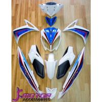 ราคา 12ชิ้น​ ชุดสี​ YAMAHA​ NOUVO​ ELEGANCE​ 135​cc.​ แฟริ่ง​ใหม่​ "แท้" เบิก​ศูนย์​ YAMAHA​ สีขาวมุก​ - ฟ้า​ -​ ดำด้าน​ (20151213212)