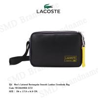ราคา Lacoste กระเป๋าสะพายข้าง รุ่น Men’s Lettered Rectangular Smooth Leather Crossbody Bag Code: NH3459DS G73 (19310367776)