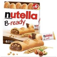 ราคา Nutella B-Ready เวเฟอร์อบกรอบสอดไส้นูเทลล่า (อาหาร ขนมนำเข้า 1 กล่อง มี 6 ชิ้น) นูเทลล่า บิสกิตสอดไส้นูเทลล่า 132 กรัม (29181618165)