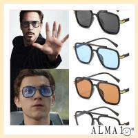 ราคา Alma Tony Stark แว่นตากันแดด หรูหรา สี่เหลี่ยม แว่นตาสไปเดอร์แมน แว่นตากันแดด (21385500475)