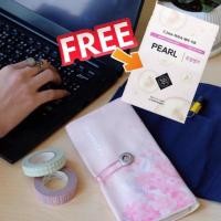 ราคา กระเป๋า starbuck Sakura Foldable Bag สีชมพู แถมฟรีmask etude (1998515371)