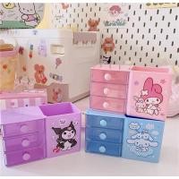 ราคา ลิ้นชักใส่ของ ตั้งโต้ะ ขนาดเล็ก ลิ้นชัก3ชั้น กล่องใส่ปากกา organizer box ลาย sanrio (12989892819)