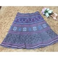ราคา กระโปรงผ้าฝ้ายพิมพ์ลายไทยใส่ทำงานสวยๆ (22314365018)