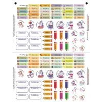 ราคา สติ๊กเกอร์ชื่อพิมพ์ - 100+ สติ๊กเกอร์อุปกรณ์การเรียน (43313529099)