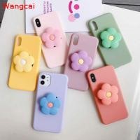 ราคา เคสซิลิโคน พร้อมขาตั้งรูปดอกไม้ สำหรับ Samsung Galaxy A71 A51 A8+ A6+ A8 A6 Plus 2018 A5 2017 2016 (7115167234)