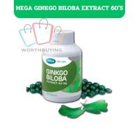 ราคา MEGA GINKGO BILOBA EXTRACT เมก้า วี แคร์ จิงโกะ สารสกัดจากใบแป๊ะก๊วย 40MG 60แคปซูล [1ขวด] (41811843941)