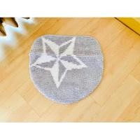 ราคา ผ้าคลุมฝารองนั่งชักโครก สีเทาทอลายดาว (ใหม่) มือสองสภาพดี สินค้าญี่ปุ่น-เกาหลีแท้ (18576263029)