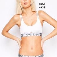 ราคา NewCalvin Klein Women’s Underwear Iron Strength Bralette Intimates สีเทา บราck สปอร์ตบรา บราcalvin klein บราck แท้ (5635097283)