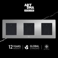 ราคา ART DNA รุ่น A77 Switch LED 1 Gang+2 Gang+3 Gang 1 Way สีสแตนเลส ปลั๊กไฟโมเดิร์น ปลั๊กไฟสวยๆ สวิทซ์ สวยๆ switch design (6635372983)