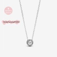 ราคา (ของแท้100%)Pandora silver necklace สร้อยคอเพชรกลม (29372701331)