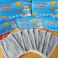 ราคา แมสสีเทา 4 ชั้น ผ้าปิดจมูก กันฝุ่น กล่อง 50ชิ้น พร้อมส่ง (7745993449)