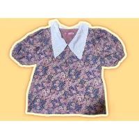ราคา เสื้อลายดอก แขนตุ๊กตา สีชมพู มือสอง (พร้อมส่ง) (18180629544)