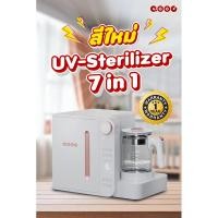 ราคา พร้อมส่ง ส่งด่วน⚡️ Newสีใหม่เครื่องแรกในไทยUV-Multi5เครื่องUVC+กาต้มน้ำอุ่นนม+ชงนม (26457272539)