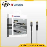 ราคา ต่อคำต่อคำ c to c tough max (kevlar) สายเคเบิลชนิด c ถึง type c สายชาร์จ Verbatim C to C TOUGH MAX (Kevlar) Cable Type C to Type C Charging Cable (20638768074)