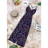 ราคา จั้มสูทผ้าวูลเวฟ สายปรับได้ ซิปหลัง (3287828406)