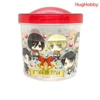 ราคา [มือ2] กระปุกพลาสติก Attack on Titan (ขนาด 9x9cm) งานแท้จากญี่ปุ่น (28931308513)