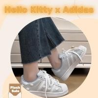 ราคา (แท้100%) รองเท้า Hello Kitty x adidas Originals SUPERSTAR ทรงต่ำ ระบายอากาศดี ทนทาน (28292392334)