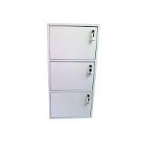 ราคา Kshop998 **บริการประกอบส่งให้พร้อมใช้งาน**ตู้ล็อคเกอร์เอนกประสงค์ 3ชั้น3บานประตู+3กุญแจ รุ่น Box03DK - สีขาว (1094775800)