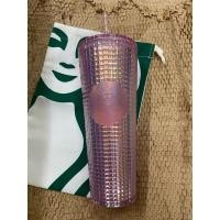 ราคา Starbucks แก้ว Cold Cup Pink Grid Dichroic 24oz. (24516717704)
