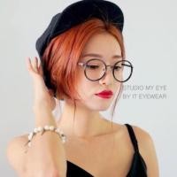 ราคา พร้อมส่ง BOWIE- เลนส์กรองแสง แว่นตาทรงกลม เลนส์ใสเลนส์กรองแสง (148656516)