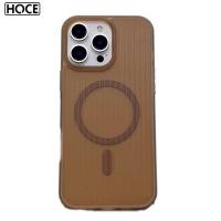 ราคา Hoce Streak ไร้สายชาร์จแม่เหล็กเคสโทรศัพท์สําหรับ IPhone 16 15 14 13 12 Pro Max Matte Clear Back Cases (28229284523)