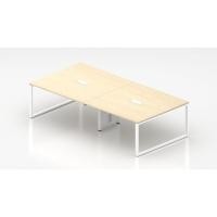 ราคา WS - Conference Table โต๊ะประชุม โต๊ะทำงาน โต๊ะอเนกประสงค์ ขนาด 3.0 m. รุ่น Fortuna สี Maple (29569151448)