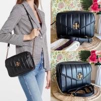 ราคา มือ2 กระเป๋าสะพายสีดำ 10 นิ้ว Tory Burch 83088 Kira Quilted Camera Bag งาน shop (22175972915)