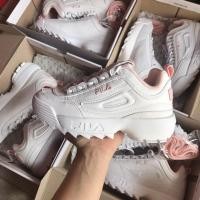 ราคา รองเท้า Fila Disruptor 2 สีขาว แท็กชมพู White/Pink (1255984068)