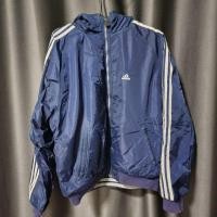 ราคา แจ็คเก็ต Adidas ผ้าร่ม สีน้ำเงินเข้ม ของแท้ ใส่ได้ 2 ด้าน สภาพ 98.9% จาก Shop ต่างประเทศ Adidas Jacket (17299596297)
