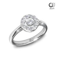 ราคา Zilvy - แหวนหญิงเพชรน้ำร้อย 0.30 กะรัต (GR1250) (10859092923)